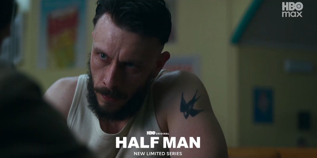 FilmUpdates's tweet photo. New look at Richard Gadd’s upcoming limited series ‘HALF MAN’ co-starring Jamie Bell.

Premiering in 2026 on HBO and HBO Max. https://t.co/JCkf6itBgx