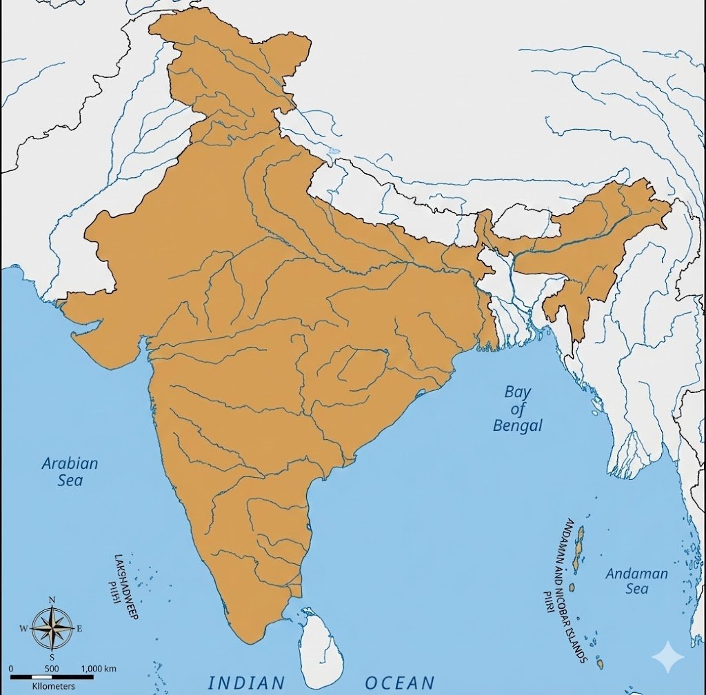 umedpratapsingh's tweet image. You ask any AI to generate India map, it gives you correct map with intact J&amp;amp;K and Arunachal Pradesh. Unlike the distorted ones available on wikipedia.