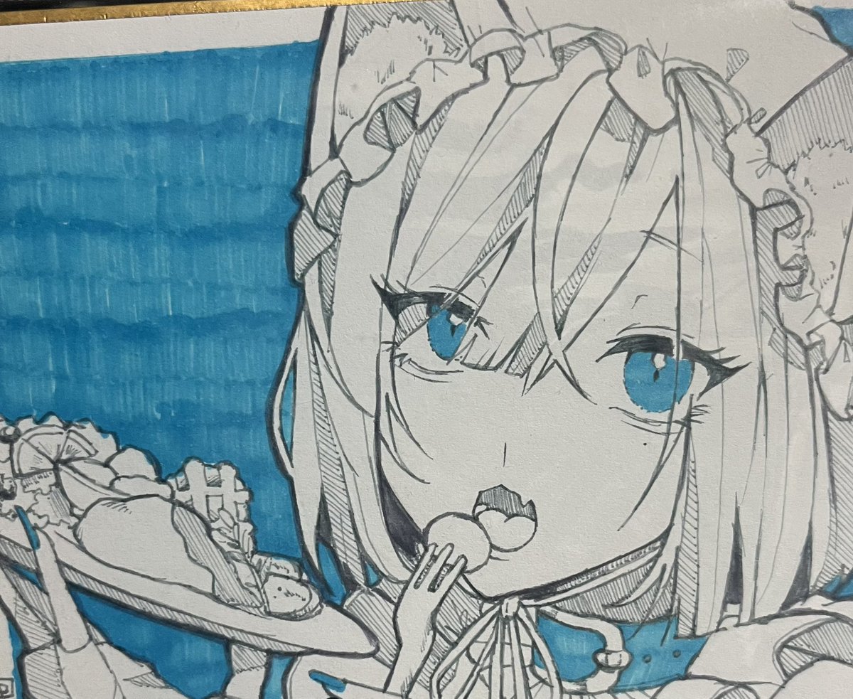 8b724a_01's tweet photo. 明日こちら参加します！
なんとｷﾗﾘⒸ色紙描き下ろせました(これから加筆)もしかしたら豆1枚増えるかも?です！
よろしくお願いします〜🩵 https://t.co/iHMuAz5Tne