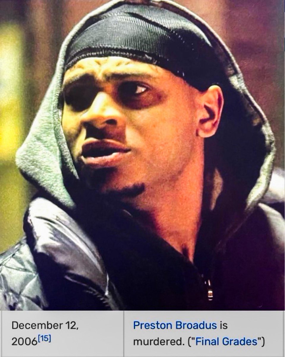 19years ago today, we lost Bodie. 
#TheWire in real time. (12/12/06)