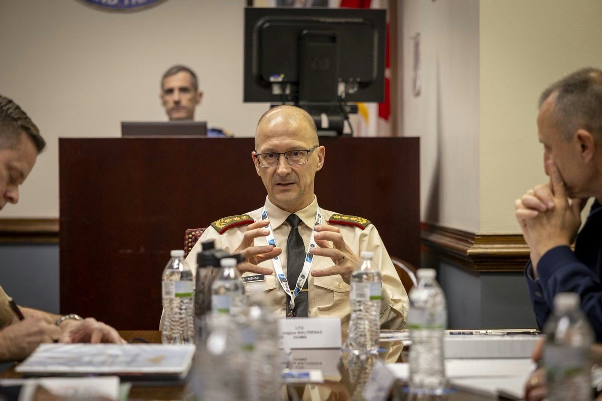 NATO_PASCAD's tweet photo. @ #AWDC, organised by @NATO_ACT, DGIMS LTG Remigijus Baltrenas highlighted that #NATO IMS will play its part in supporting ACT work strands to ADAPT & ADOPT, for the "fight tonight."
Read more: https://t.co/81l3Dbvpxf
#WeAreNATO https://t.co/Ou0qhtYu3U