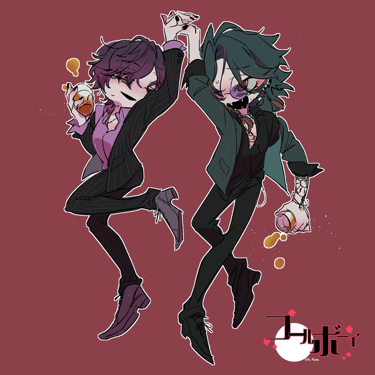 18歳が趣味で描いた絵 たくさん見ていただけてHappyです♪ こちら元絵です🥃