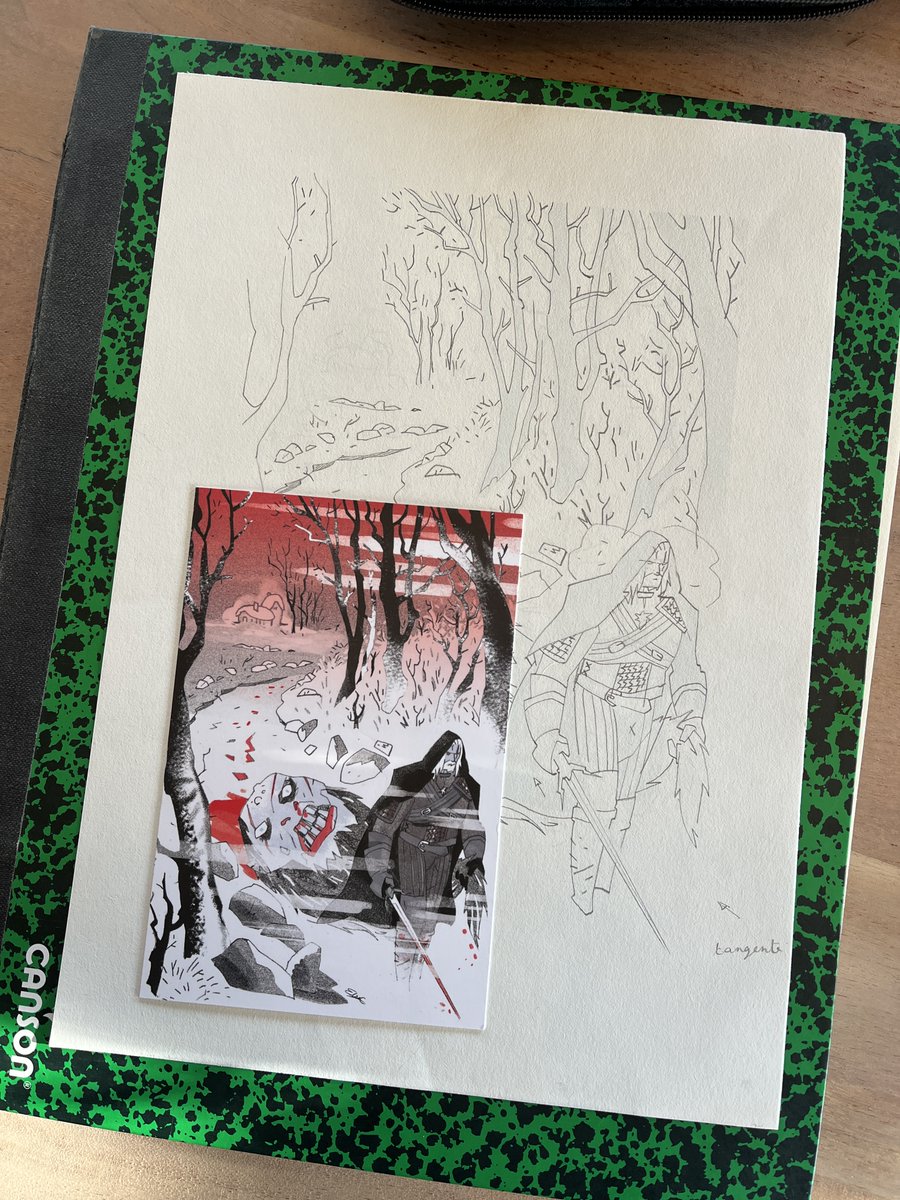 ❄️ The Witcher drop! 
Available in my bio❄️

I switched up my process this time around: I colored directly on top of my pencil sketch, no inking stage. The graphite texture brought in that powdery, snowy feeling I wanted—like the whole scene is wrapped in frost.

Do we like it?