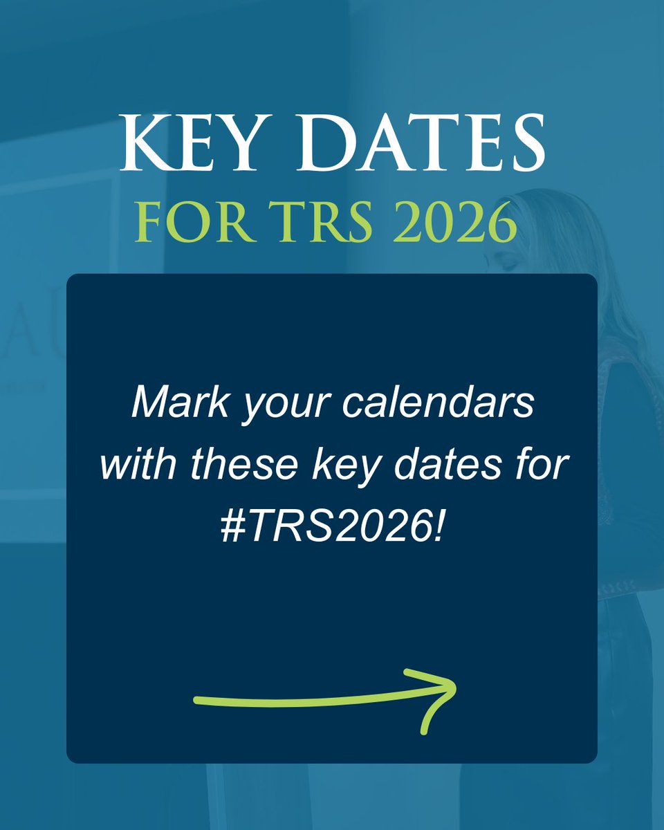 TxRadSociety's tweet image. Mark your calendars for #TRS2026! 📅

✅ Last day for reg. savings: Jan 20, 2026
✅ Hotel cut-off: Jan 21, 2026 
✅ Annual Meeting: Feb 12–15, 2026 

Details: zurl.co/4HkpE

#RadiologyEducation #Radiology #TexasRadiology