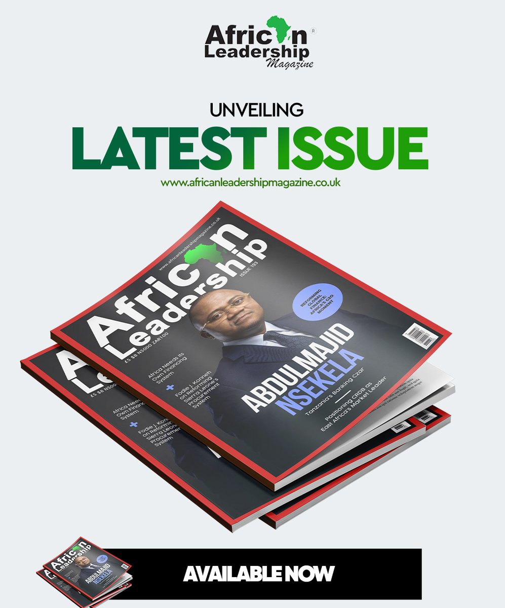 AfricanLM's tweet photo. CRDB Bank’s Abdulmajid Nsekela leads the December issue of African Leadership Magazine.

We’re proud to unveil the ALM Issue 193, now live, featuring CRDB Bank CEO Abdulmajid Nsekela on the cover. This special issue captures Tanzania’s growing influence across the continent, offering a compelling look into how the nation is redefining finance, innovation, governance, climate action, and regional leadership.

From CRDB’s (@CRDBBankPlc) rise as East Africa’s banking powerhouse to the new financing models shaping Africa’s economic future, this edition goes deep into the ideas and leaders moving Tanzania forward. It also explores powerful perspectives on climate finance, mining reforms, renewable energy, women leadership, AfCFTA opportunities, and the intersection of AI and climate resilience in Africa, making it a timely and insightful read for professionals, policymakers, entrepreneurs, and anyone following Africa's economic momentum. 

This edition is already sparking conversations across the region, and it’s a must-read for leaders, professionals, policymakers, entrepreneurs, and anyone following Tanzania’s economic rise.

Access the full edition here: https://t.co/mlxSEZkI0B or pick up your print copy at our designated outlets.

#Tanzania #Banking #Leadership #CRDB