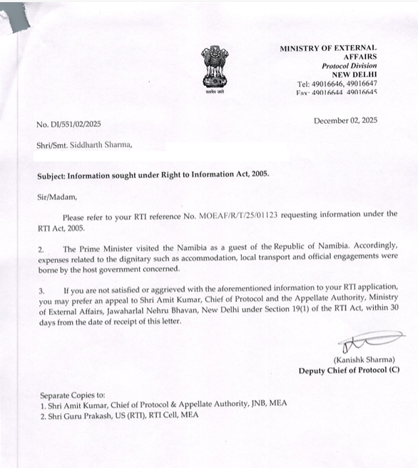 sidd_sharma01's tweet image. 🔥🚨𝐎𝐨𝐨𝐡𝐡𝐡 𝐋𝐚𝐥𝐚🚨🔥

𝐏𝐌 𝐌𝐨𝐝𝐢'𝐬 𝐚𝐛𝐬𝐨𝐥𝐮𝐭𝐞𝐥𝐲 "𝐅𝐫𝐞𝐞 𝐨𝐟 𝐂𝐨𝐬𝐭 / 𝐅𝐎𝐂" 𝐯𝐢𝐬𝐢𝐭 𝐃𝐞𝐭𝐚𝐢𝐥𝐬, 𝐟𝐨𝐫 𝐚 𝐜𝐡𝐚𝐧𝐠𝐞 &amp;amp; 𝐬𝐮𝐩𝐫𝐢𝐬𝐞 - 𝐀𝐧𝐨𝐭𝐡𝐞𝐫 #𝐑𝐓𝐈 𝐑𝐞𝐩𝐥𝐲 𝐑𝐞𝐜𝐢𝐞𝐯𝐞𝐝:

🔸Last I had sought an #RTI Reply from High Commission…