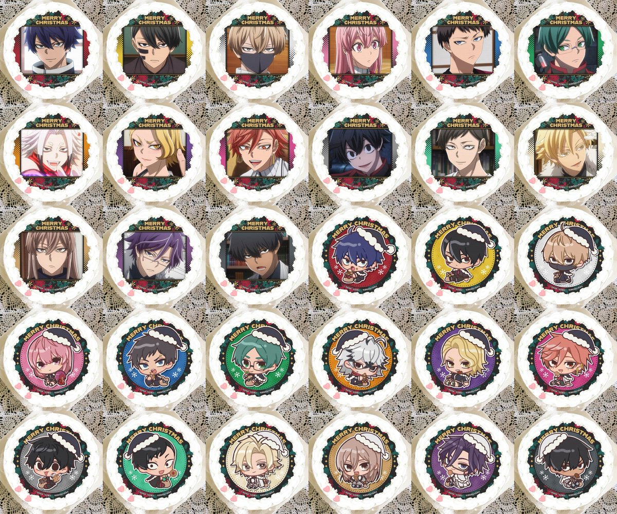 プリロールにて販売中 桃源暗鬼 クリスマスケーキ2025 【特典缶バッジ