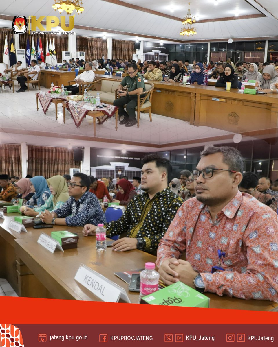 Semarang, 12 Desember 2025 KPU Provinsi Jawa Tengah melaksanakan Rapat Pleno Terbuka Rekapitulasi Daftar Pemilih Berkelanjutan (DPB) Semester II Tahun 2025 di tingkat Provinsi Jawa Tengah.