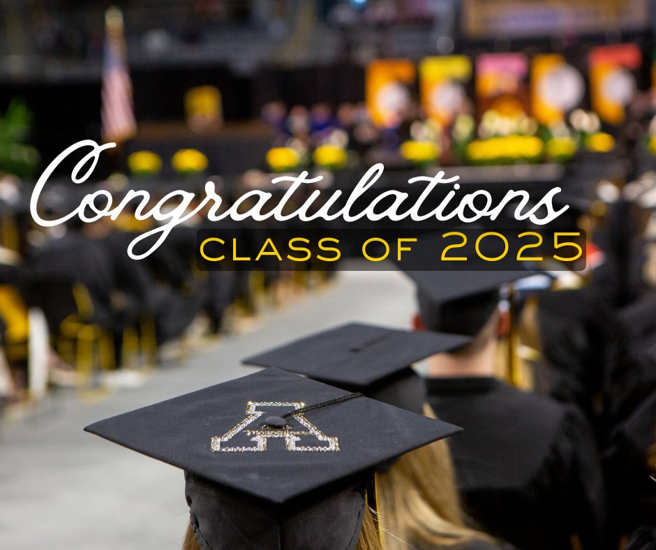 Congratulations to the Mountaineer class of 2025!

On behalf of the many App State staff members, we wish you all the best on your journey ahead 🖤💛

Special thanks to the staff who work tirelessly to support student success. We're grateful for you!

#AppState25