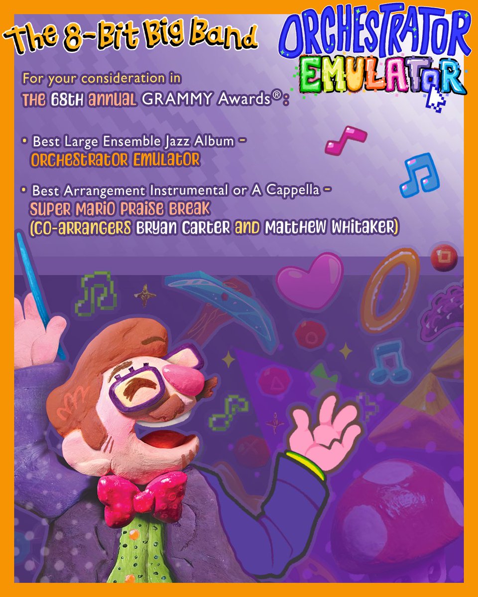 Final round Grammy voting starts today!! Still completely stunned that the band got not one but TWO nominations this year!! That alone is a huge win, but if you or someone you know is voting in the Jazz or Arranging categories this year I hope you’ll consider us for a win!!