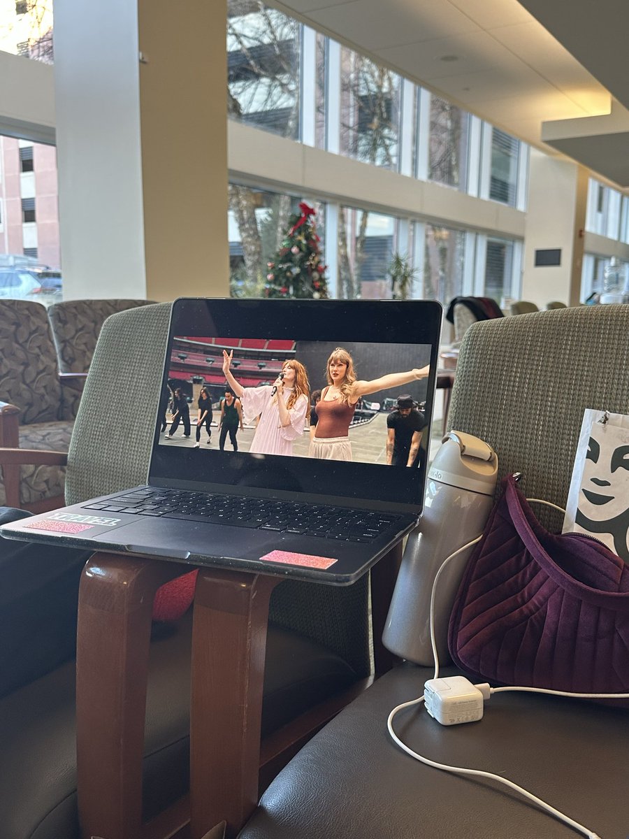 16stephanieg's tweet photo. @taylornation13 @taylorswift13 @DisneyPlus #TSTheEndOfAnEra and #TSTheErasTourTheFinalShow getting me through my dads open heart surgery today❤️‍🩹 https://t.co/H80FN6Oiov