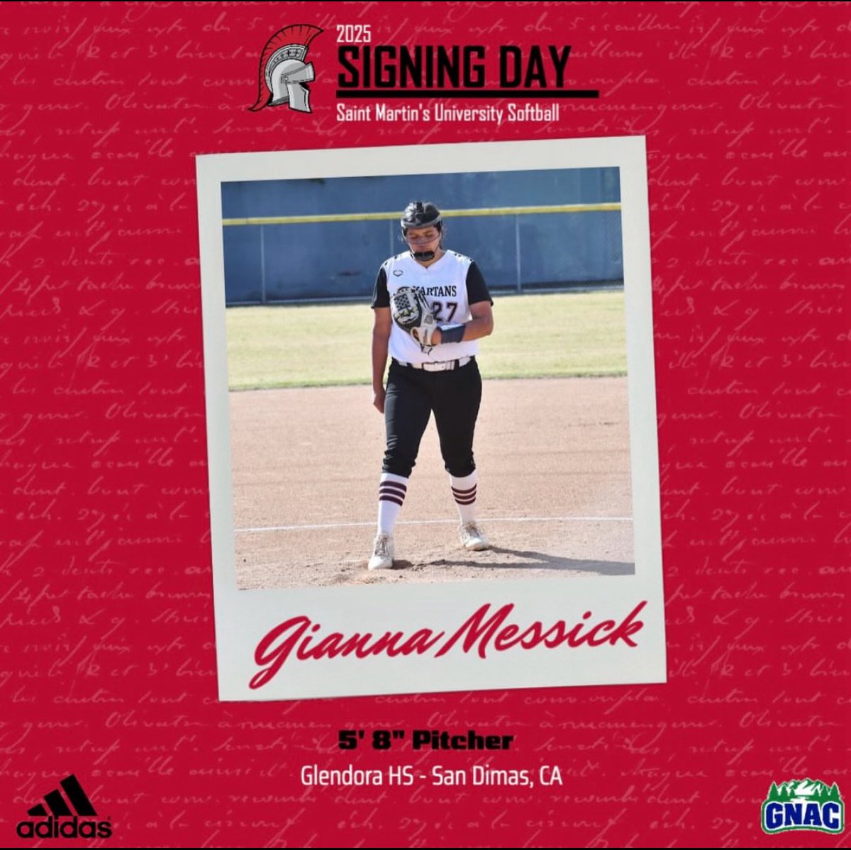 giannam27's tweet photo. Signed, sealed, &amp; delivered! Saint Martin’s, here I come! ✍️❤️⚔️

@teamsandiego18 @CoachMessick27 @SMUSaints https://t.co/O1wRm8Js41
