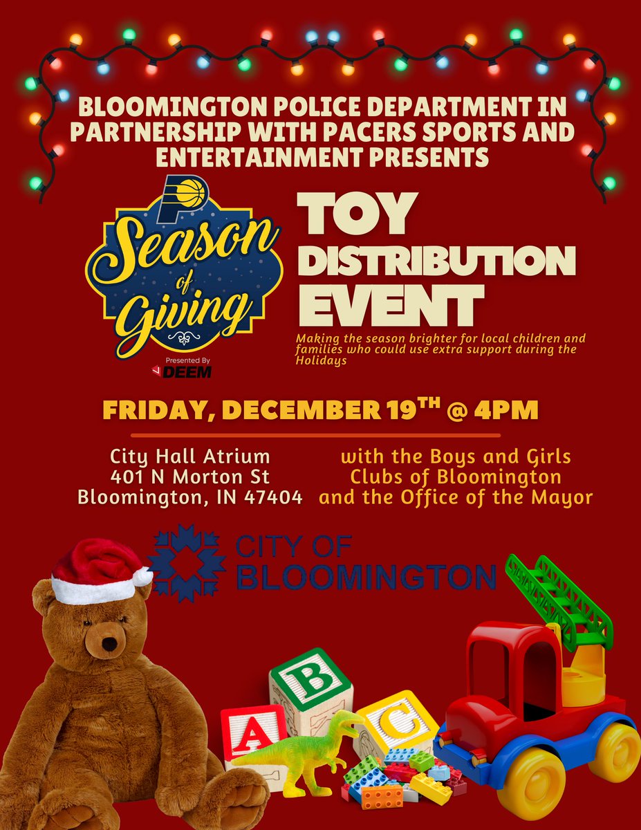 Bloomington Police tweet media