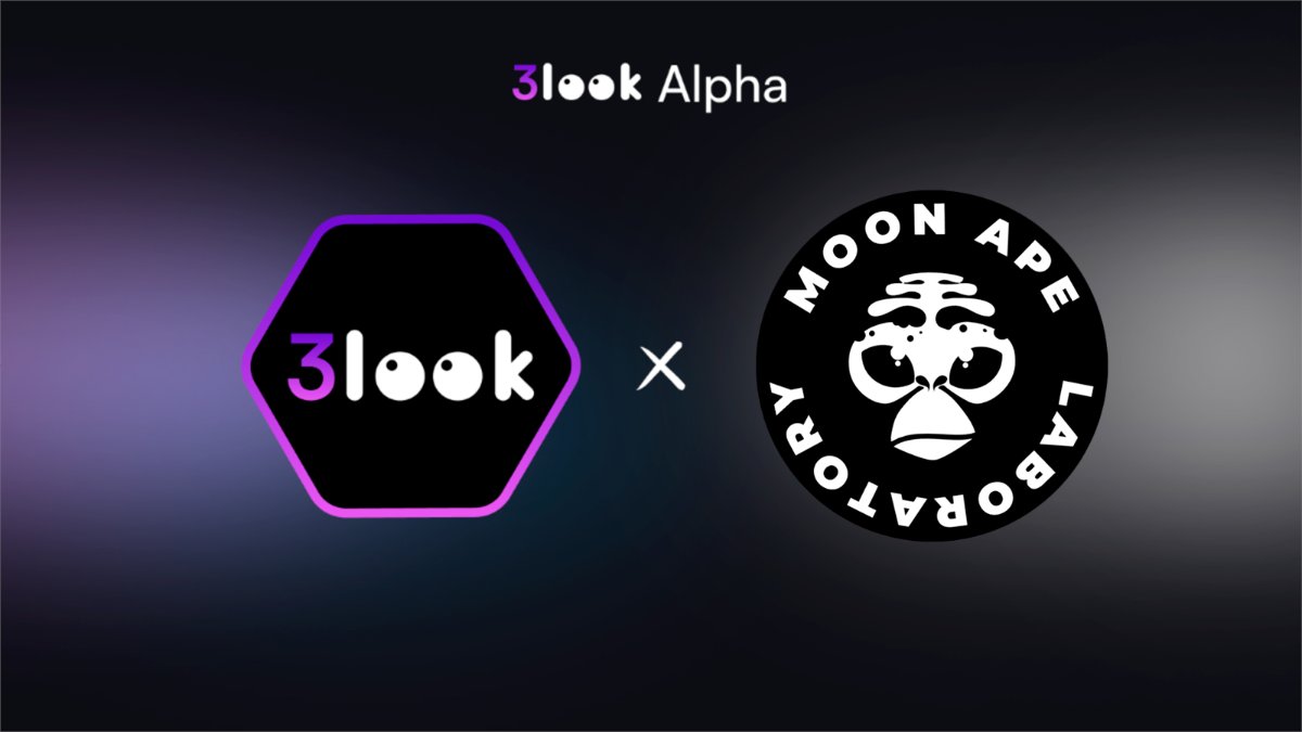 🟣 We're partnering with <a href="/3look_io/">3look</a> for their Public Alpha

Create memes &amp; GIFs using integrated Moon Ape Lab NFTs in seconds, post to X, earn on every post

Your content gets scored, rewarded, and boosted inside 3look

Hop in through our link to get your Alpha bonus👇🧵