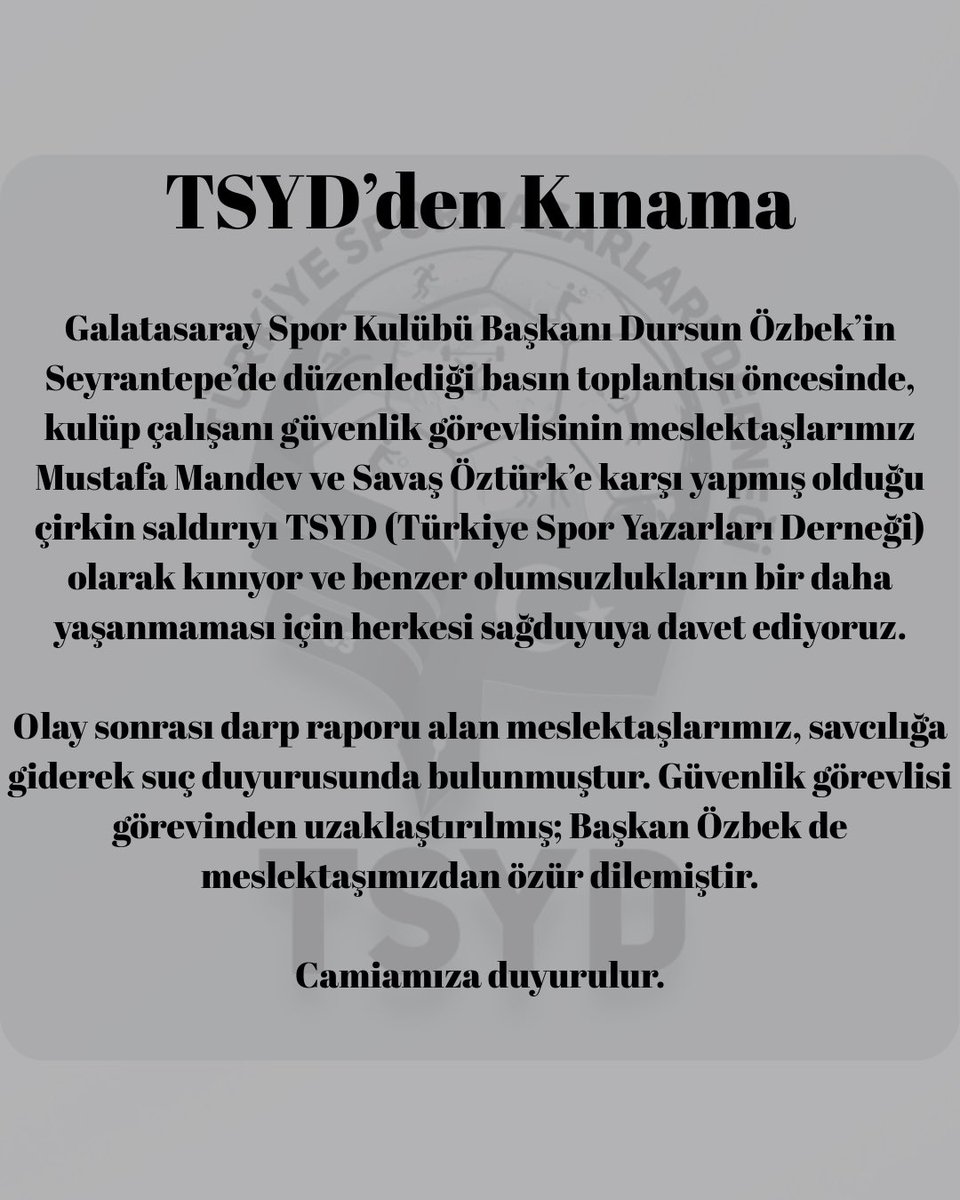 TSYD1963's tweet photo. TSYD’den Açıklama https://t.co/xnJiUOzFD4