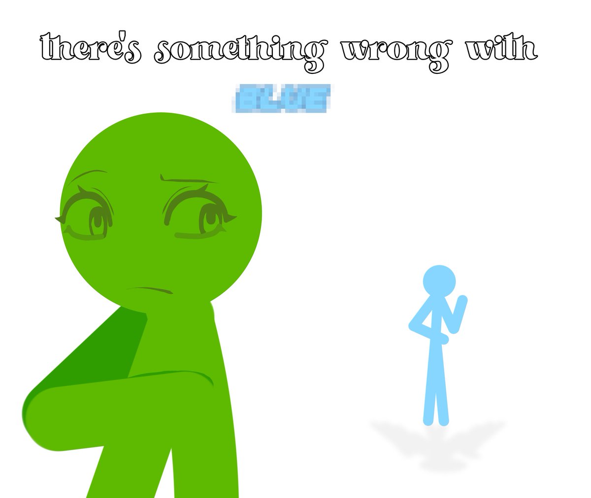 Jazzgotjam's tweet photo. There's something wrong with Blue
[1/?]

#alanbecker #Blueavm #Greenavm #animatorsvsanimations #animationsvsminecraft #fancomic https://t.co/K3ubPmfEG8