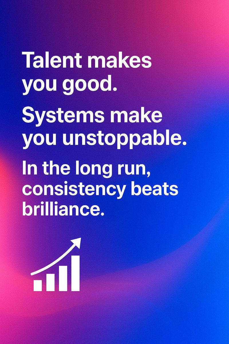 bytesizeafrica's tweet photo. Talent is overrated.
Systems win.

The world is full of talented people who never become anything.
But system-driven people—
the ones with routines, discipline, frameworks—
scale effortlessly.
#ByteSizeAfrica https://t.co/i2ioAKnJwr