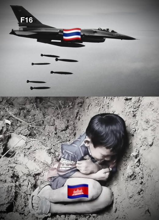 panhaneath157's tweet photo. The brutal war crime committed by Thai army, using F-16 fighter jets to drop bombs on innocent Cambodian civilians and children along the Cambodia border, has caused numerous deaths and injuries among innocent people and displaced hundreds of thousands of refugees. #Thailand #UN https://t.co/ECd2VMWbHL