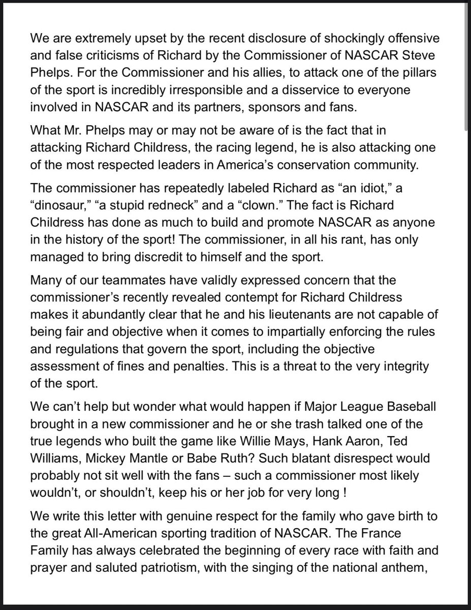 FailInspection's tweet image. Stand tall and wear your Bass Pro Shop hats and apparel with a little more pride today. The man Johnny Morris might have single handily saved NASCAR.

#NASCOURT #bassproshops #NASCAR