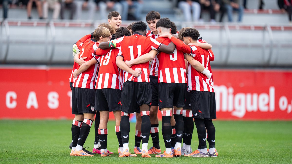 AthleticClub's tweet photo. 🚨 El #AthleticClub ya conoce su rival para los dieciseisavos de final de la @UEFAMensYouth 

🆚 @Eintracht 
🏟️ Lezama 🗓️ 3-4 febrero

📢 La eliminatoria se disputará a partido único. 

#AthleticLezama 🦁 https://t.co/e8pdPXLMIJ