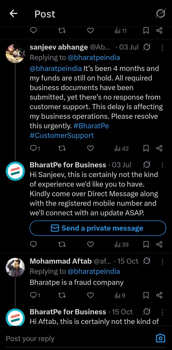 hykhosya420's tweet photo. @bharatpeindia Bharatpe is a fraud app he is not giving money of many customers like others i will show you https://t.co/mVZWTqRBrn