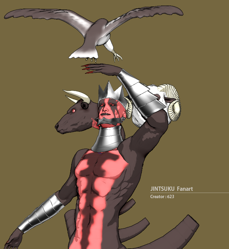 老PCに鞭打って作りました。
#神ツクファンアート 
#カズマのゆるチューブ