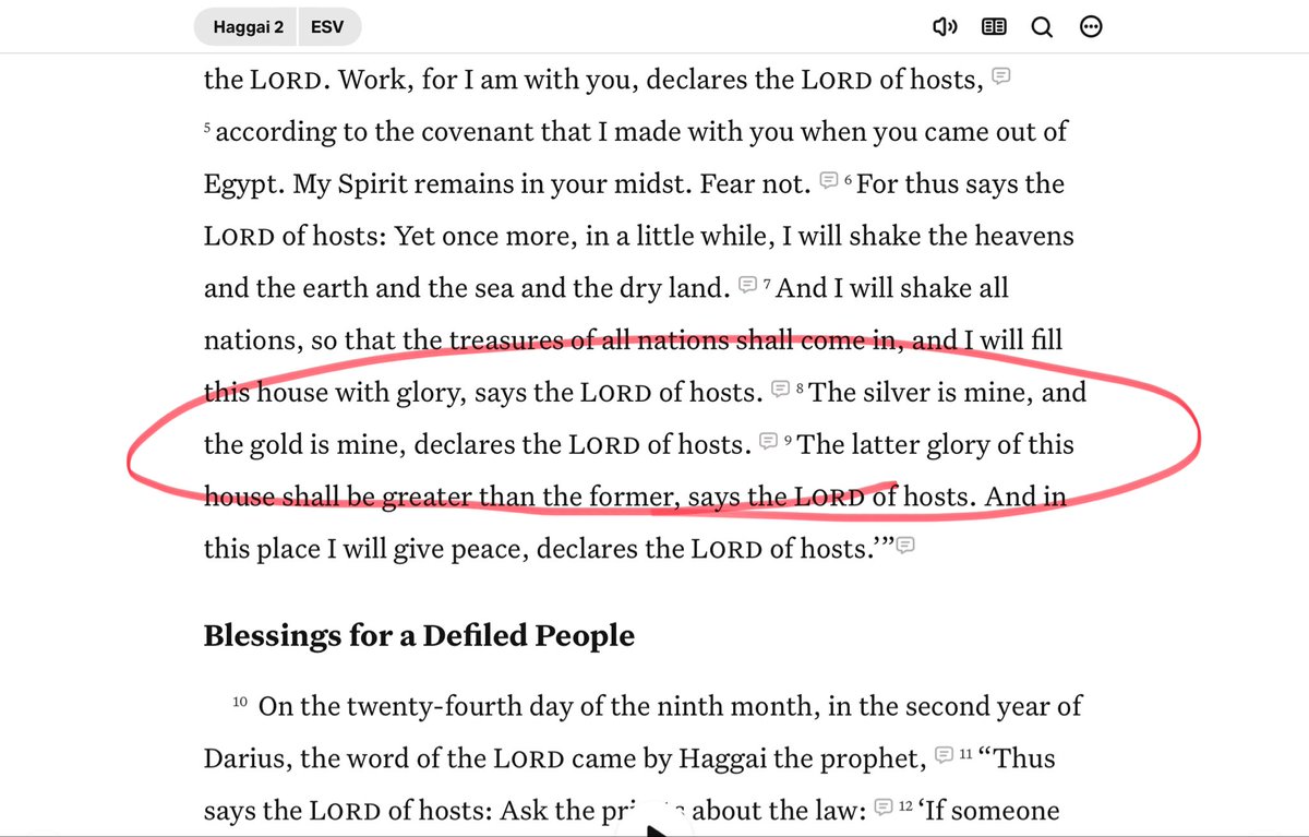 thirdeyemindful's tweet photo. @ThatoneXRPguy @DougPrice @VincentSco72192 It’s in the book: Haggai 2:8👇👇👇👇🙏🏻😇 https://t.co/N1vrE3mDoj