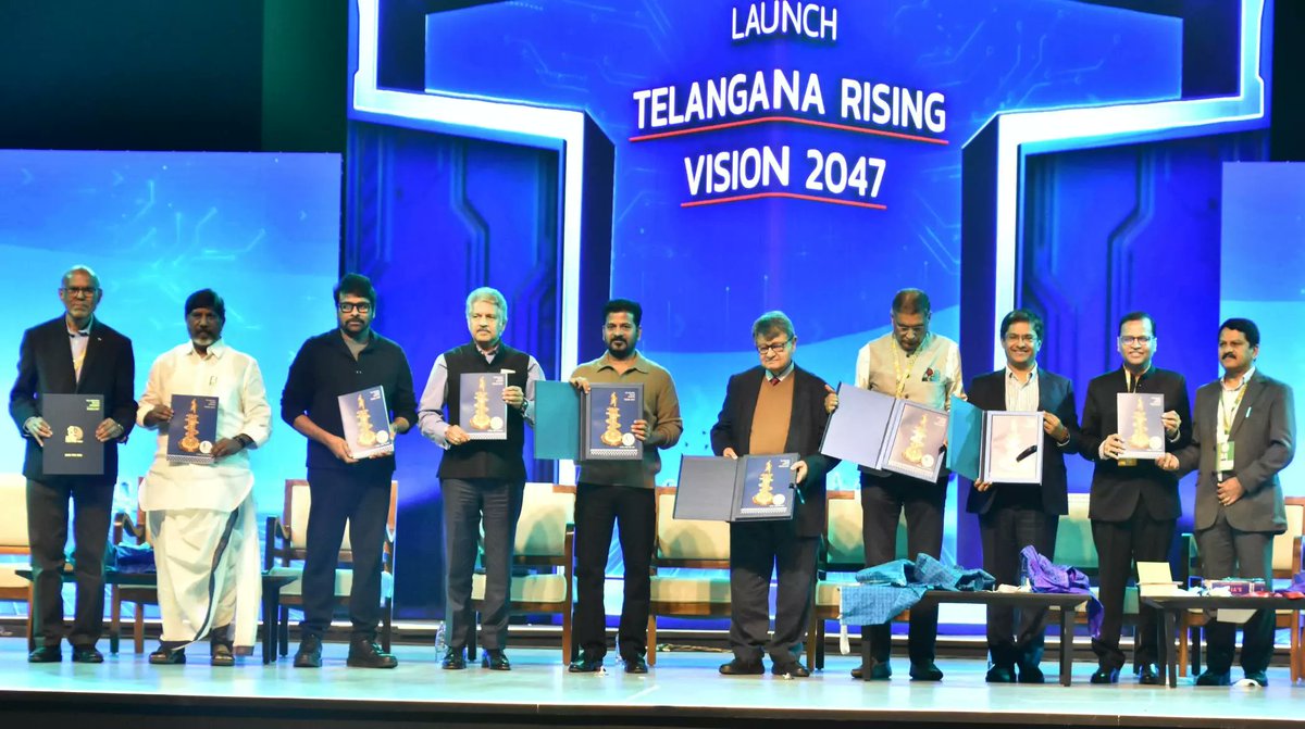Rising Telangana 2047 🇮🇳🌱
Best wishes to CM <a href="/revanth_anumula/">Revanth Reddy</a>, <a href="/jayesh_ranjan/">Jayesh Ranjan</a>  and the entire team behind this vision.

Glad to be part of the discussions on the education &amp; skilling roadmap — thoughtful, future-ready conversations.

Wishing the very best to all Telanganites