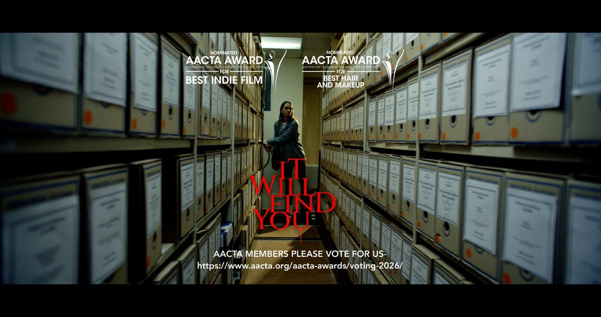 Found out today my first major feature as editor is officially up for BEST INDIE FILM at the <a href="/AACTA/">AACTA</a>. It's been a rough as fuck kinda day, but this, this puts life in my little black heart.

Chins up.