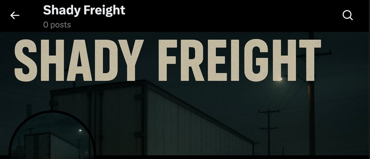 ShadyFreight's tweet image. 0 posts? Time to fix that.