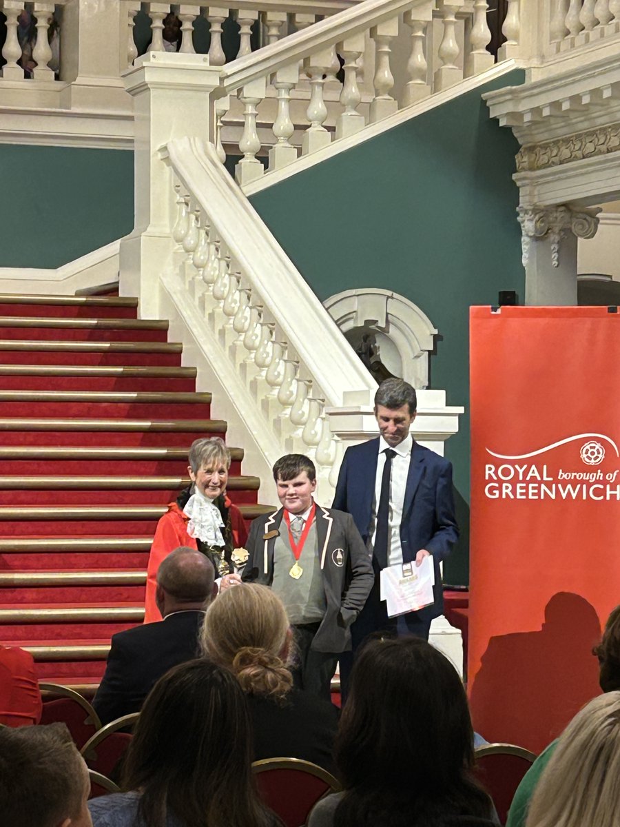 RGTrustSchool's tweet photo. Two of our amazing students were celebrated at the Doing The Right Thing Awards! 🎉

🌟 Samuel won the Resilience &amp; Positivity award.

🌟 Nina won the Shea French-Gibbens award.   

A truly inspiring evening — we’re so proud of them both! 👏💙
#RBG #RGTS https://t.co/r2eEITWzRn