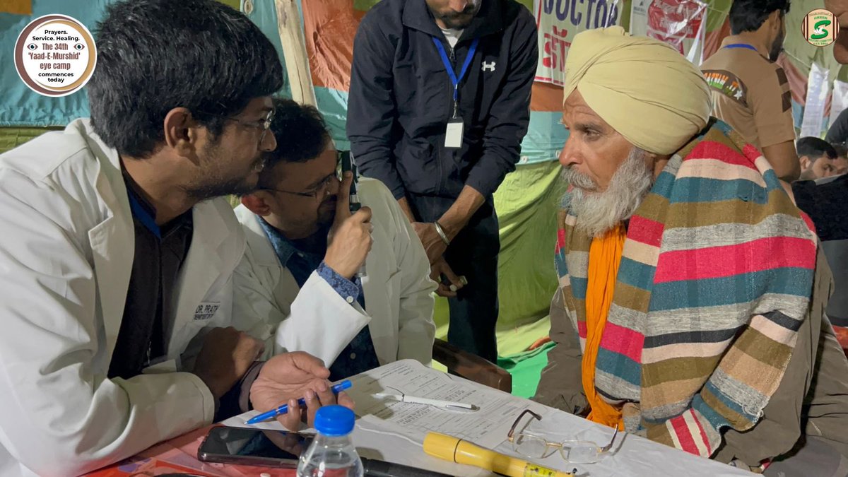 GreenSwelfares's tweet photo. Premium treatment, elite care — so each ailing patient may fare fair.
Each eye, a precious jewel — let it behold life in its full.
Presenting glimpses from Day 1 of the 34th ‘Yaad-E-Murshid’ Free Mega Eye Camp —
where service meets compassion, and care meets devotion.

#RamRahim #GurmeetRamRahim #EyeCare #eyecheckup
