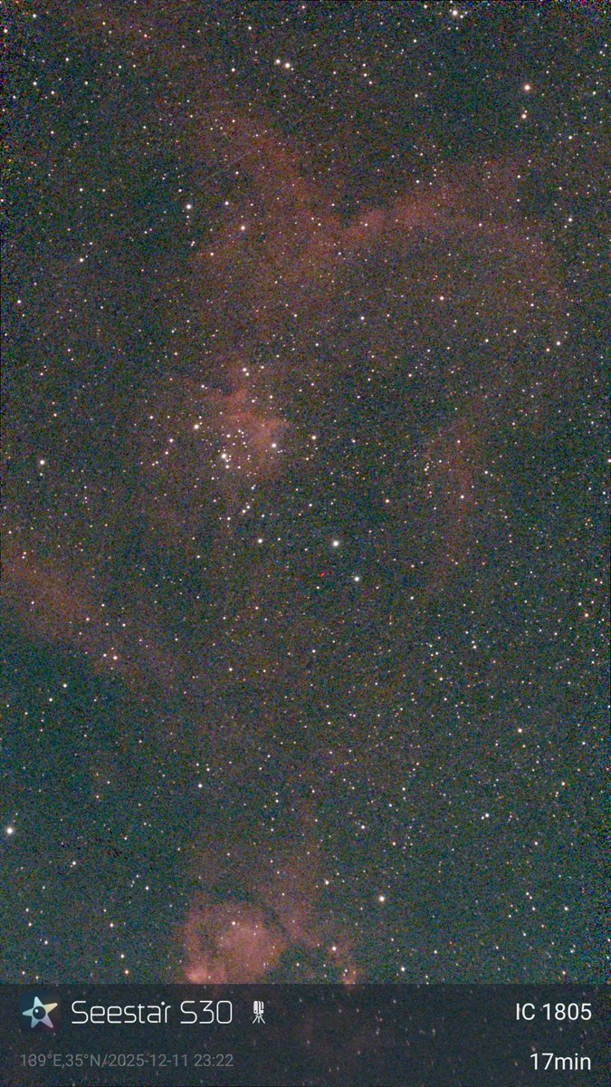starwatcher2022's tweet photo. SEESTAR S30 胎児星雲,ハート星雲
2025.12.11

#DWARFLAB #SEESTAR https://t.co/lq52HEYy6r