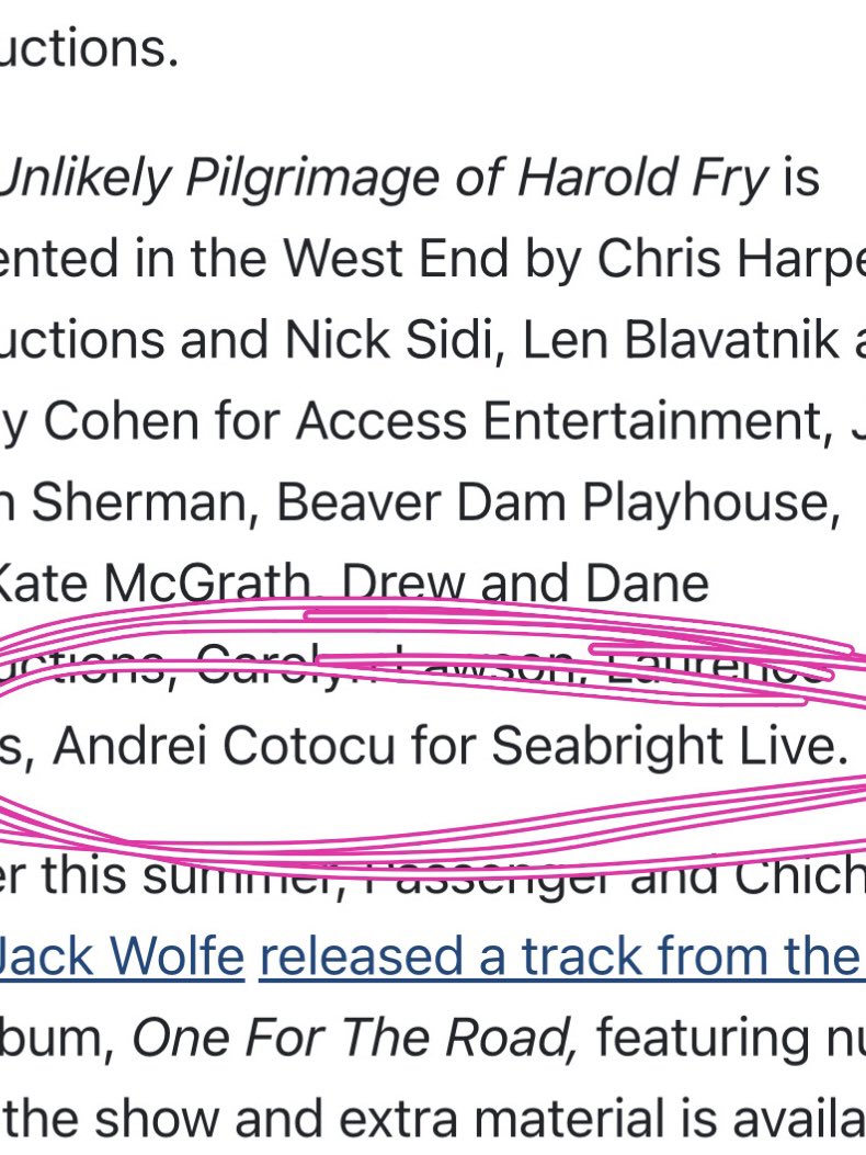 Our Co-Founder Andrei has been featured in <a href="/WhatsOnStage/">WhatsOnStage</a> for his work on The Unlikely Pilgrimage of Harold Fry 💙 

Make sure to check out the article (and the show) if you can! 🎭 

💻 whatsonstage.com/news/the-unlik…