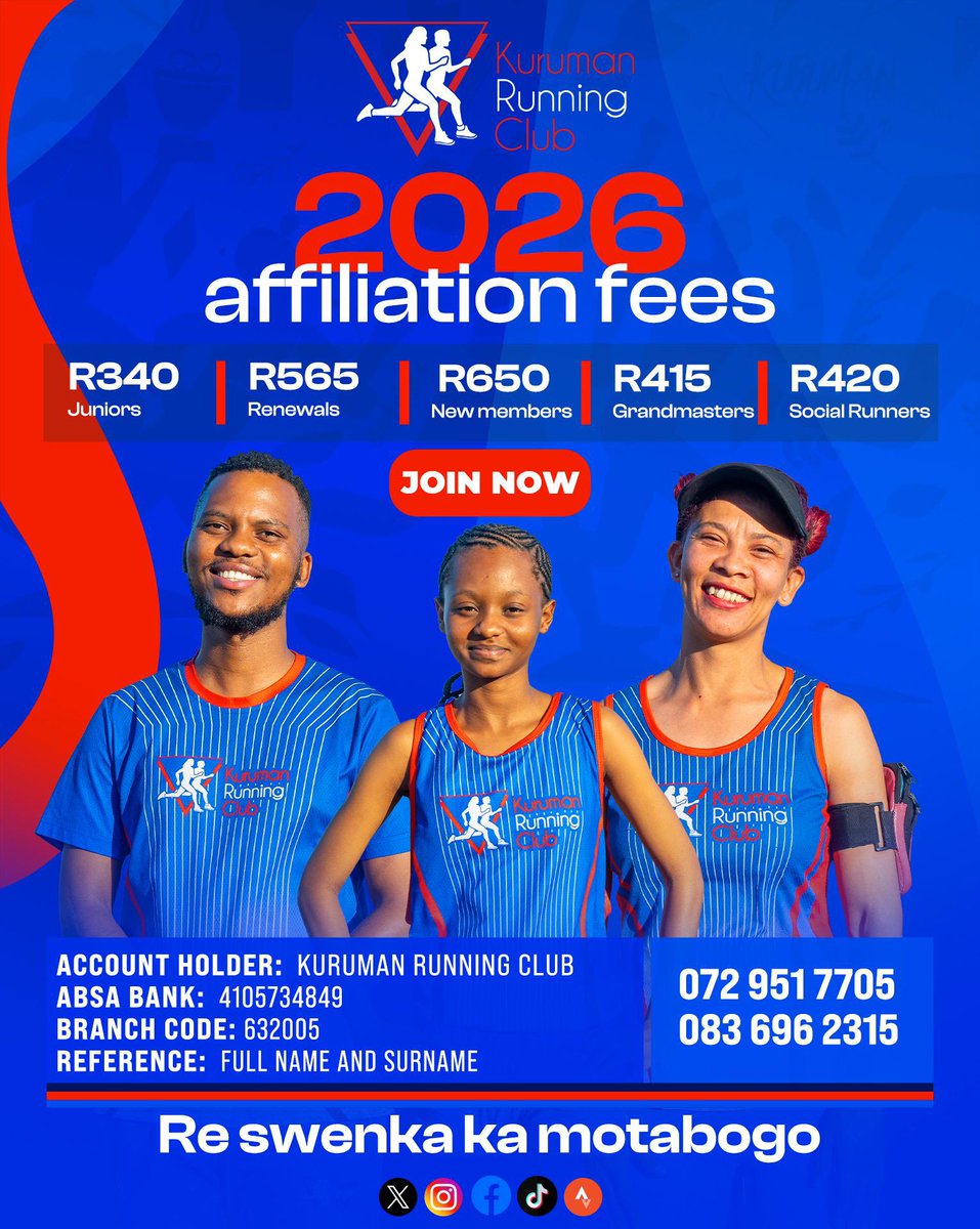 Kuruman Running Club tweet media