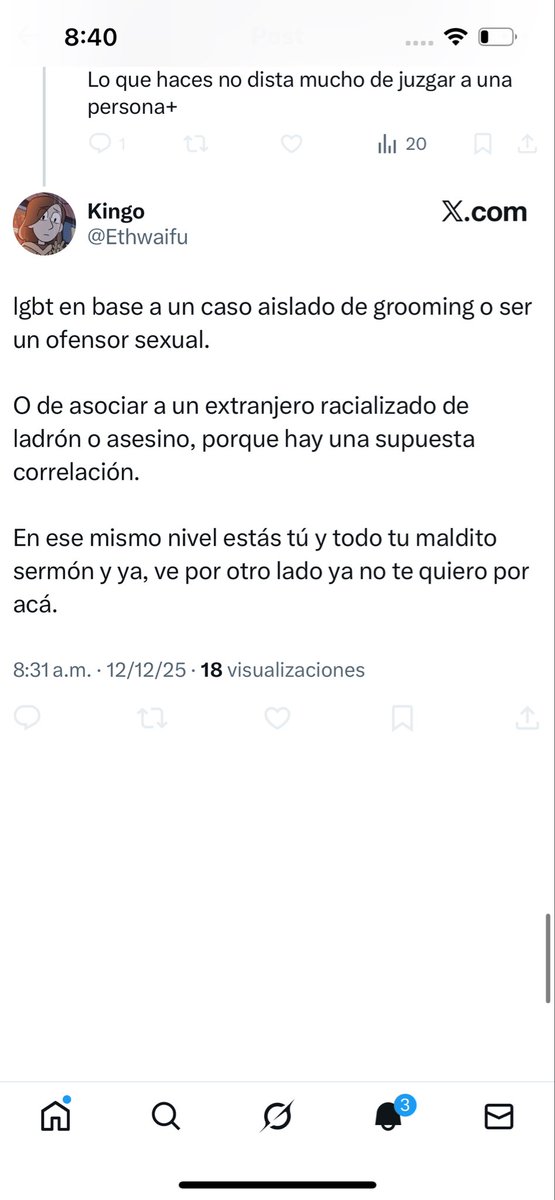 Violeta45642548's tweet photo. @Ethwaifu 
Oye kingo porque ya no me dejas responder 👀 https://t.co/loEw5jmf0K