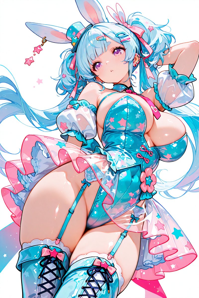 muimuityan_ai's tweet photo. ✨🐰✨うさぎのキラキラガール✨🐰✨
キラキラ全開でみんなの心をハートにしちゃうよ❤

 準備は良い？？
 もうドキドキ止まらないね♪

✨🐰✨Sparkle Bunny Girl✨🐰✨
I'll turn everyone's hearts into hearts with all my sparkle❤

Are you ready? ?
My heart is beating so fast I can't stop ♪
SFW Anime-style illustration