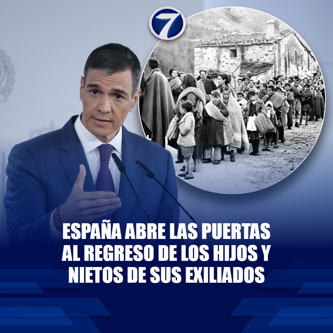 Noti7Guatemala's tweet photo. 🚨 #España habilita el retorno de hijos y nietos de sus #exiliados ➡ https://t.co/OCmjfr10CB https://t.co/afCNdVpDJy