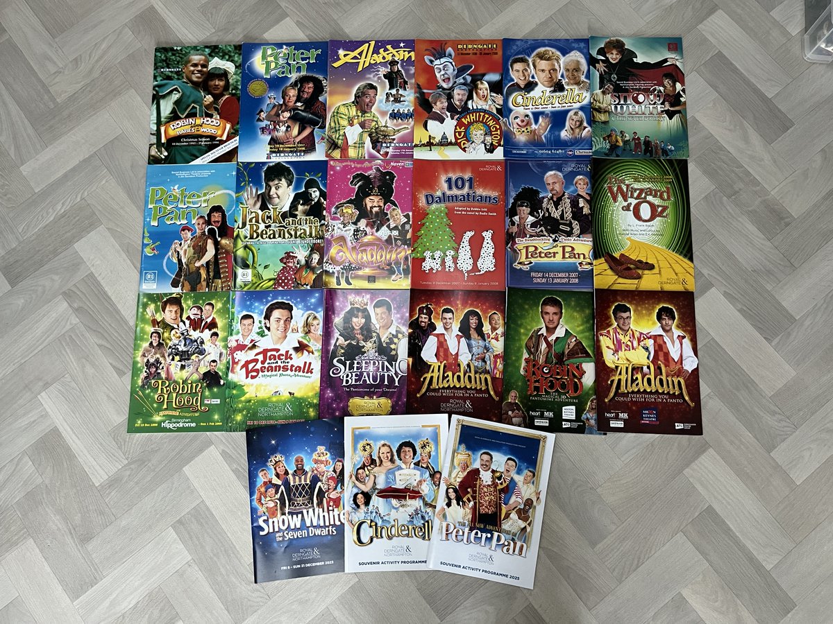 sispace's tweet image. Happy #PantoDay!

I've been looking at my collection of panto programmes from over the years. The earliest one is Robin Hood from 1993.

Last weekend I saw the latest @RoyalDerngate panto, The All New Adventures of Peter Pan. See my review at nngeek.co.uk