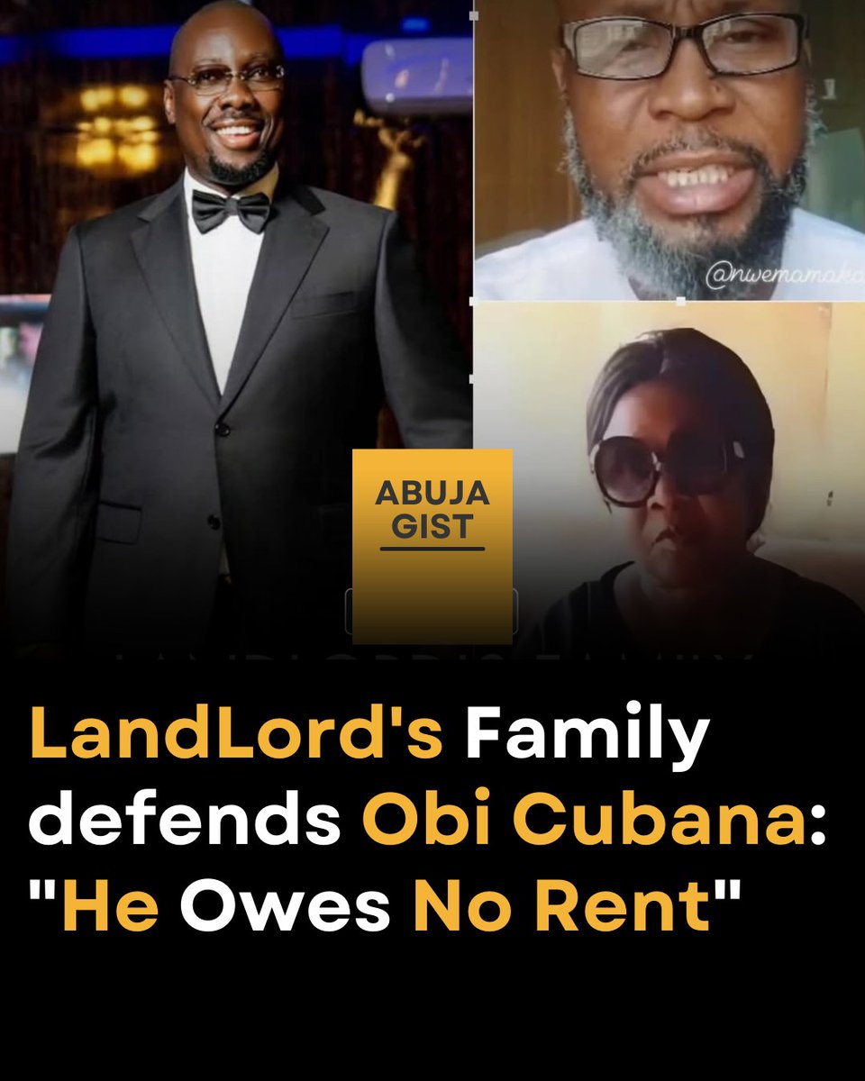 abuja_gist's tweet image. Siblings of Rev. Chidiebere Amakaeze have publicly released a video defending Obi Cubana and disowning their brother’s actions, which led to the eviction. 

Speaking on behalf of the family, younger brother Mr. Nwem Amakaeze insisted the claims of unpaid rent were false.…