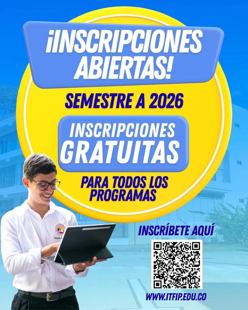 UniEspinal's tweet photo. El ITFIP es el escenario ideal para que desarrolles tu proyecto de vida.

#SomosEapinal #EducaciónSuperior https://t.co/pQatx5d4Hc