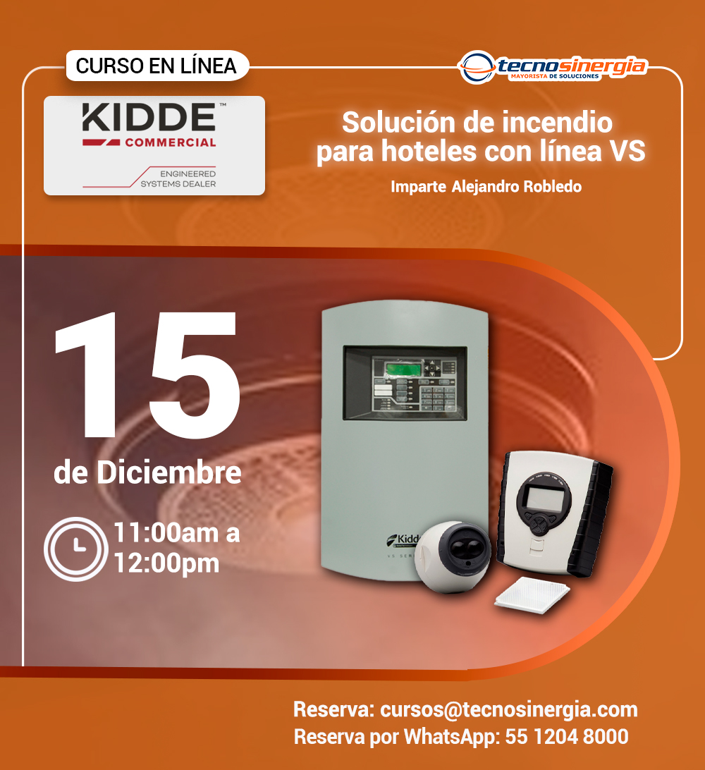 Solución de incendio para hoteles con línea VS
📅 15 de Diciembre del 2025
⌚ 11:00am a 12:00pm
💻 Curso en línea

Registro 👇
tecnosinergia.com/academia/soluc…

Registro por WhatsApp
👉 wa.me/525512048000#u…

#VSKidde #SistemasContraIncendio #HoteleriaSegura #IntegradoresMX