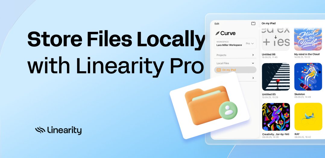 Many of you told us that while cloud storage is useful, it shouldn’t be the only option. We heard you. You can now choose where your files live! Store your files where you want with Linearity Pro 🎉
👉 Read more in our blog: linearity.io/blog/save-file…