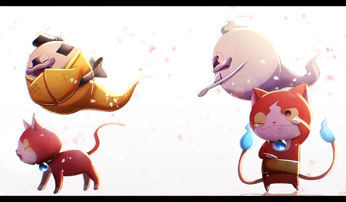 #妖怪ウォッチイラスト #妖怪ウォッチ 妖怪ウォッチ2 真打 11周年おめでとう!!! ※タップ推奨
