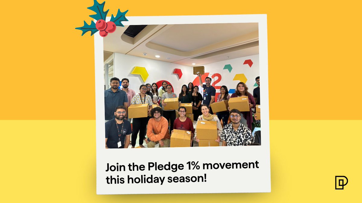 The holiday season is the perfect time for companies to integrate giving in their business models and commit to long-term impact by joining the global Pledge 1% movement. Learn how you can donate your assets for good: pledge1percent.org 

#Pledge1