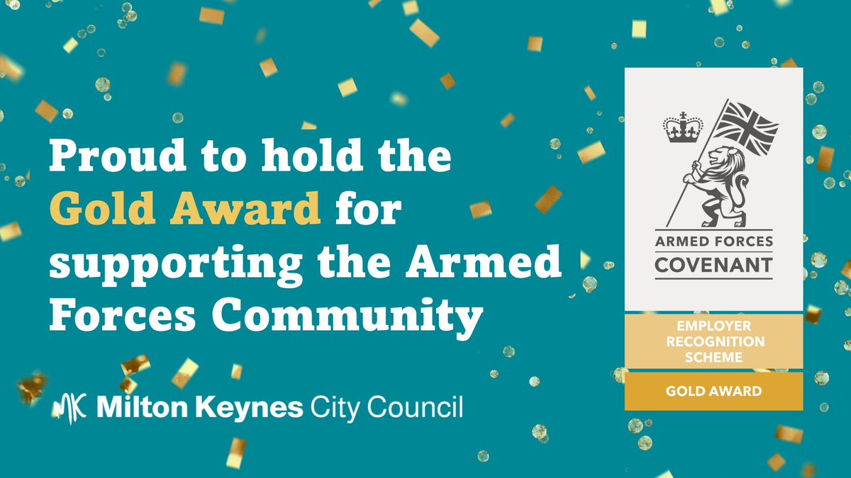 We’ve once again been awarded Gold status in the Ministry of Defence’s Employer Recognition Scheme, which recognises our committed support to members of the Armed Forces Community. Read more about our support here: milton-keynes.gov.uk/armed-forces-s…