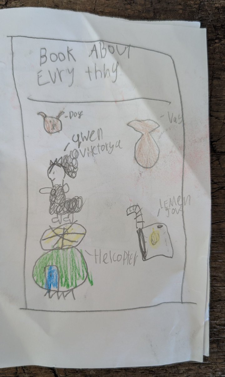 Having kids makes life delightful in a way that just doesn't happen otherwise. Found this in my office.