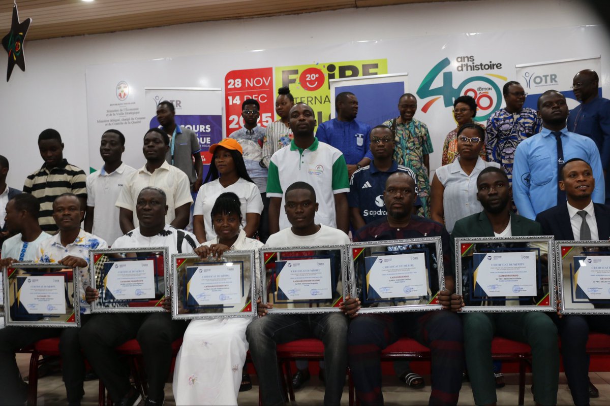 Gloire à Dieu pour cette nouvelle distinction ! Premier radio obtenu dans le cadre de la 4e édition du concours médiatique sur la fiscalité organisé par l’Office togolais des recettes et l’Observatoire togolais des média.