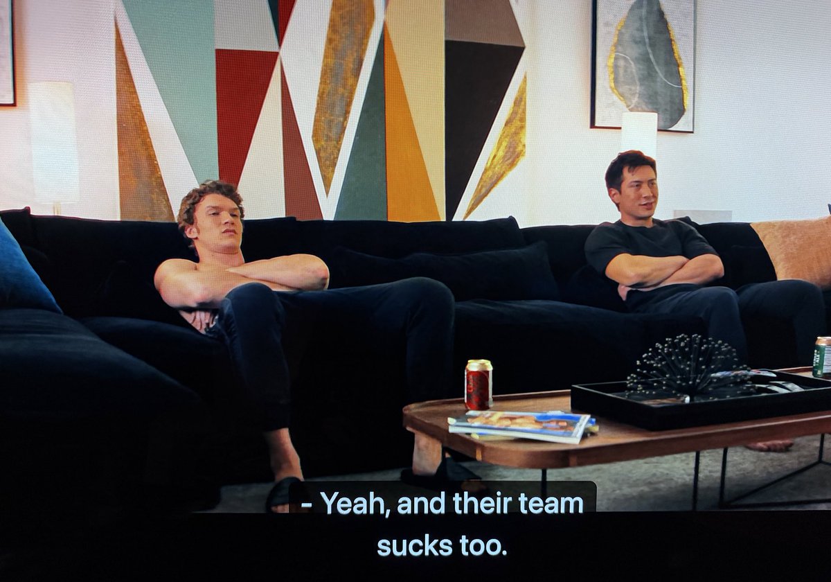 wyshynski's tweet image. Buffalo catching Heated Rivalry strays ☠️