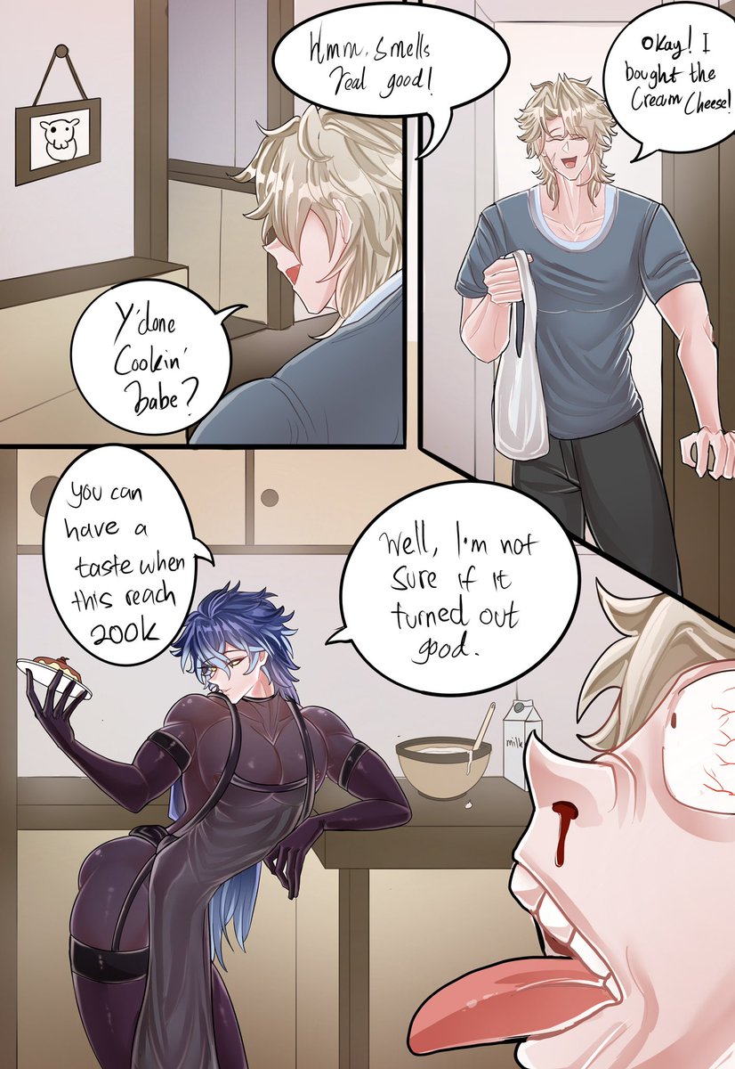 ya’ll -> 🔁 -> next VERY wholesome cooking page. (had to cover flins up because this platform 😍🥰🫶. Uncovered ver in poi.) 

#Flins #Varflins #knightlight